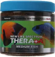 Cichlid Fish Food Fresh Water Thera+A Medium 2mm 250 Gram Krill Algae Aquarium