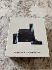 2 Pack Wireless Lavalier Microphones for iPhone iPad with Charging Case Larkbird