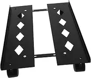 HOODANCOS Sturdy Carbon Steel CPU Stand Tower Cart Wheels Lockable Base 20-27cm Width Adjustment