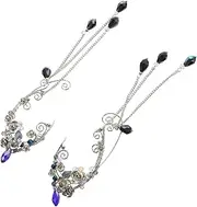 [TENDYCOCO] 1 Pair Ear Cuffs for Women Tassel Earring Cuffs Non-Piercing Ear Jewelry for Teen Girls Women