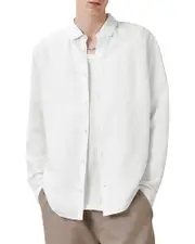 Allsaints Bandol Relaxed Fit Linen Shirt