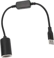 USB M to 12V 8W Cigarette Socket A Fem Converter Power Cable for Driving Recorder D Cam Car LED Light Strips Socket Is for Powe Automotive Including Recorders USB M to Cigarette