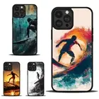 Surfing on Huge Tsunami Protective Case For Samsung A15 A16 S23 S24 S25 Ultra FE