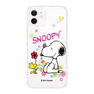 【SNOOPY/史努比】iPhone 12 (6.1吋) 防摔氣墊空壓保護手機殼(花語)