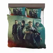 v4500 Bed Sheets SAS Red Notice Movie Tom Wilkinson Duvet Cover Set Bed Linen Bedroom Decor Bed Sheets IU4500