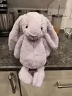 Jellycat Bashful Lilac Bunny NWT Medium 12” Plush 100%Real Not Fake