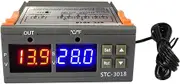 Labymos STC-3018 Temperature Controller, Digital LED Display Thermostat, Temperature Control Micro Temperature Control d Thermostat Sensor (24V)