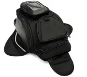 Motorcycle Magnetic Fuel Tank Shoulder Bag GPS Phone Holder Pouch W/Fasten Belt
