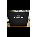 二手9.9成新，女用專櫃COACH皮夾 附證及盒子都在 黑色