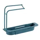 Adjustable Sink Organizer Kitchen Shelf Telescopic Storage with Towel Rack