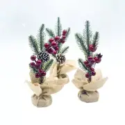 3pcs Christmas Tabletop Christmas Tree Small Xmas Tree Christmas Tree Desk