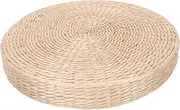 STOBAZA Natural Woven Tatami Cushion Outdoor Floor Pillow for Meditation Japanese Home Decor Round Floor Pad Yoga Mat Cushion