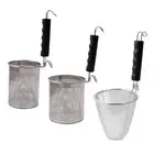 Mesh Pasta Basket Sieve Kitchen Mesh Strainer for Noodles Pasta Rinsing