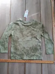 Kids' Long Sleeve T-Shirt - Cat & Jack - Size S - Army Green
