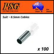 Cable Ferrules IN STRIPS 0.50mm2 x 100 pack, Bootlace, Pin Crimps, Wire Sleeves