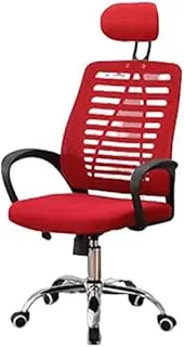 Stable Household Desk Chair with Head Pillow，Ventilated Mesh Back Material Office Chair，Adjustable Lumbar Support Computer Chair Mobile