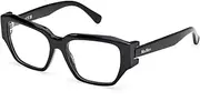 [MaxMara] MM5182 001 Shiny Black 52/16/140 Women's Glasses, 001 Shiny Black, 52/16/140