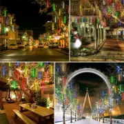 360 LED Solar Sun power Powered String Christmas party Lights Meteor Shower Rain