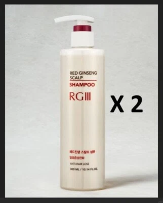 2x RGIII Red Ginseng Shampoo 10.1oz hair loss management| K-beauty
