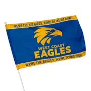 West Cost Eagles AFL KIDS Pole Game Day Flag Banner