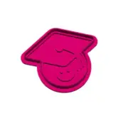 Graduation Face - Cookie cutter and embosser stamp set *FREE AUS POST*