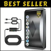 2025 Enhanced Smart TV Antenna - 2200+ Miles, Easy 3-Step Installation