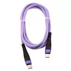 For Galaxy Z Flip/3/4/5 Type-C to USB-C Purple 6ft PD Cable Long Charger Cord