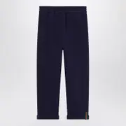 [GUCCI] Dark blue pants with Web detail 12 Y Blue
