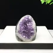 Natural Amethyst Cut Base gem Quartz Crystal Geodes Cluster Specimens Ornament