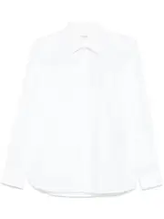 [Saint Laurent Paris] Saint Laurent Paris-Camicia Slim Fit In Popeline Di Cotone-Uomo 39