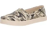 TOMS Womens Casual Canvas Slip On Sneakers Shoes Espadrilles - Army Camo Camouflage