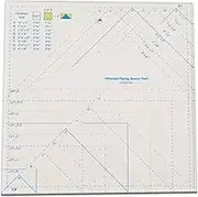 YICBOR Ultimate Flying Geese Tool, Quilting Ruler and Template for Making Multiple Sizes of Flying Geese Blocks