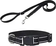 Dog Collar, Pet, Reflective Strap, Quick Buckle, Adjustable Harness, Breathable Mesh, Safety Gear, Outdoor Walks, Puppy Control, Training Equipment, 1 Set
