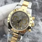 勞力士 現貨ROLEX 1：1迪通拿間金116523銀灰盤18K黃金自動機械男表 潮流 時尚 休閒 商務 經典 手