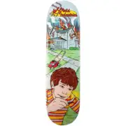 World Industries 8.25" Kevin Klemme House Fire Turquoise Stain Skateboard Deck