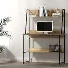Industrial Design Computer Desk Home Office Laptop Stand Under Desk Shelf Space