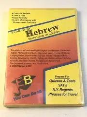 Ace Exambusters Hebrew Study Cards On CDROM PC XP Vista quizzes Test Sat II 2