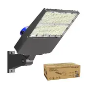 LED Parking Lot Light - 240W Street Lights Dusk to Dawn Outdoor Lighting Comm...