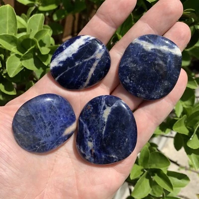 1 x Sodalite Smooth Stone - Amazing Crystal + Meaning Card - VERY HIGH GRADE
