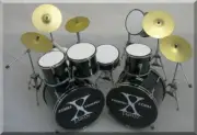 YOSHIKI X-Japan Miniature DrumSet Drum Set Hide ( for display only )