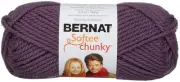 3 Pack Bernat Softee Chunky Yarn-Dark Mauve 161128-28323