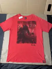 Quicksilver Shirt Mens XL Red short sleeve graphic tee Brand New! Surf