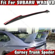 22-23 Paint Black Red Fits Subaru WRX STI 5th Top Gurney Flap Rear Trunk Spoiler (for: Subaru)