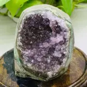 380g Natural Amethyst Geode Mineral Specimen Crystal Quartz Energy Decoration