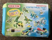 Erector Construction Motorized 100th Anniversary Set 20 Models 200+ Parts NEW