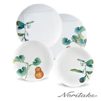 在飛比找PChome24h購物優惠-【Noritake】京香旬彩中式圓盤4件組 (茄子+南瓜) 