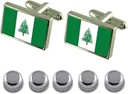 [Select Gifts] Shirt Dress Studs Norfolk Island Flag Cufflinks