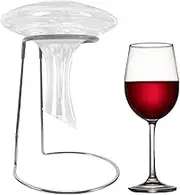 Wine Decanter Drying Stand with Rubber Coated Top to Prevent Scratches, Wine Decanter Drying Rack for Standard Large Bottomed Wine Decanters