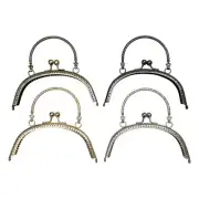 Metal Purse Bag Kiss Clasp Lock Frame Handle Clutch Retro Latches Clip for Purse