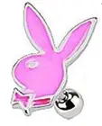 Tragus Bunny top 316L Surgical Steel Cartilage, Barbell Studs